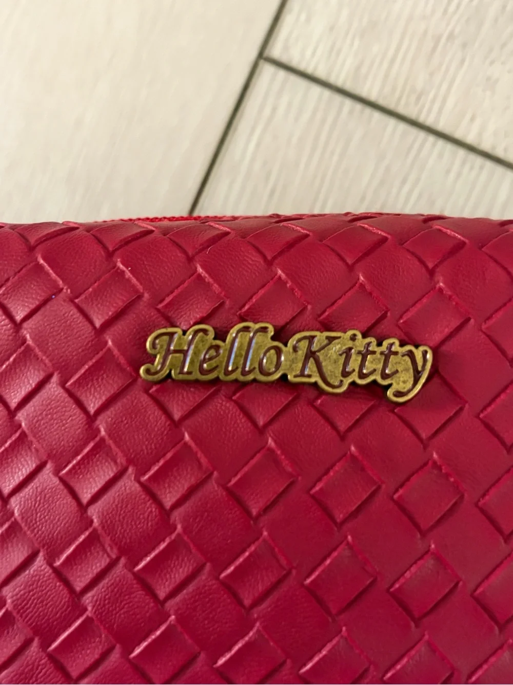 Hello Kitty Red Woven Cosmetic Pouch - Send me your offers!!